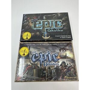 Lot of 2 Tiny Epic Games Cthulhu Deluxe + Tiny Epic Defendersr Gamelyn Games